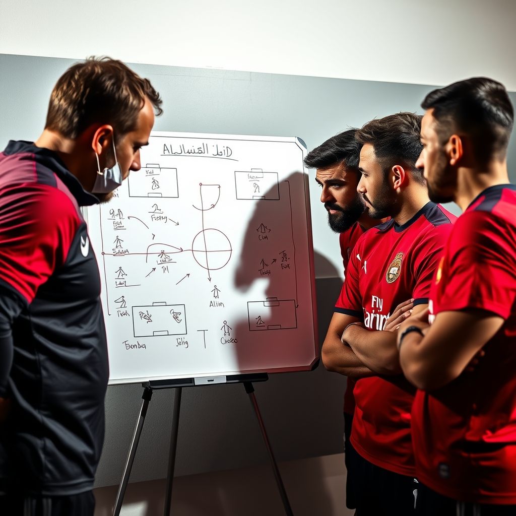 1xBit体育注册-阿尔艾因赛前战术会议，细节决定比赛胜负